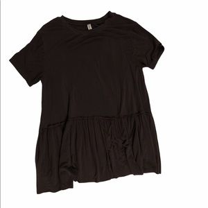 Grey Peplum Top